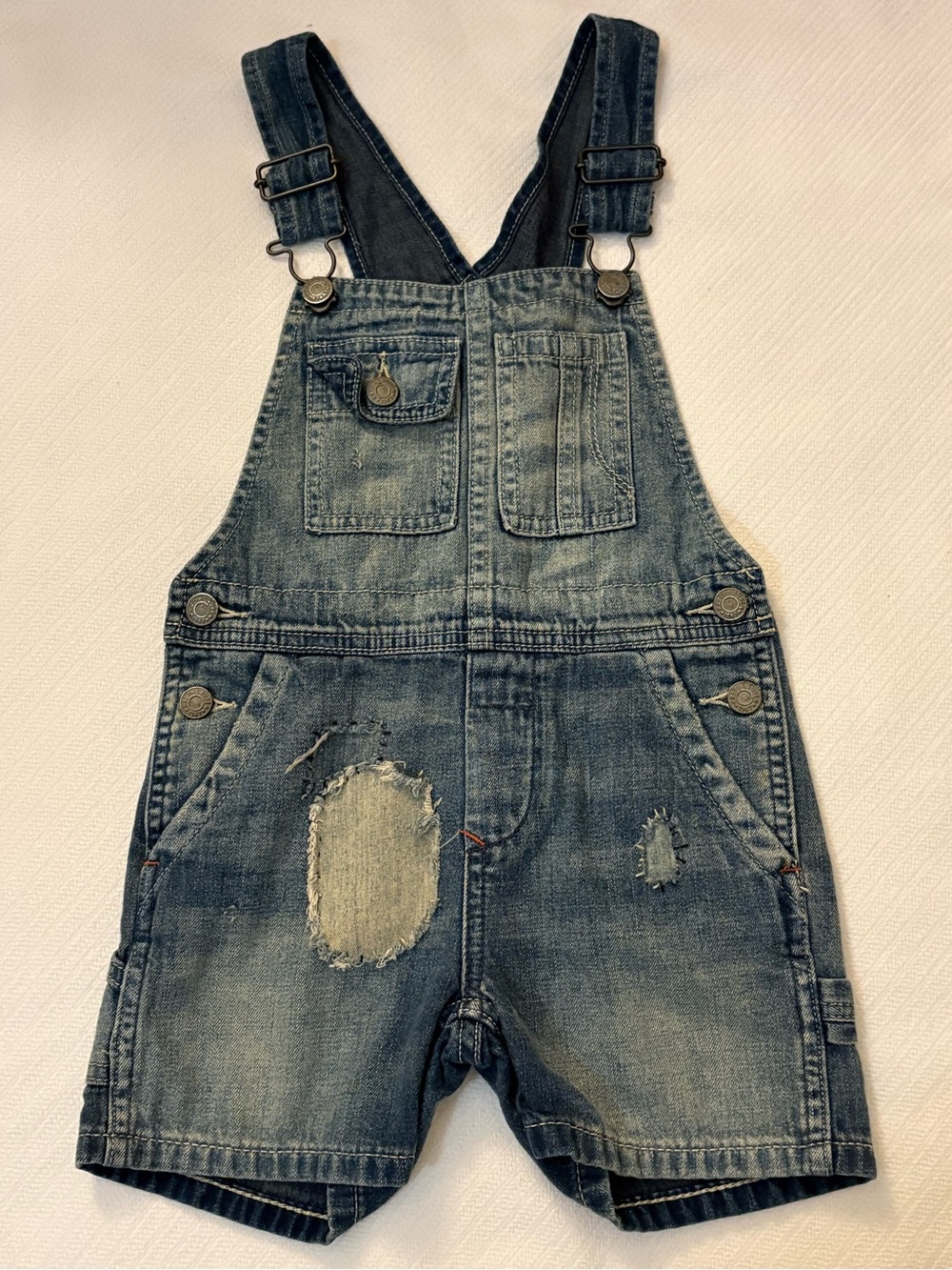 Polo Ralph Lauren Distressed Denim Shortalls